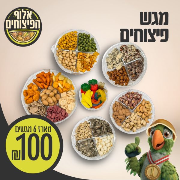 מגש פיצוחים 100 שח